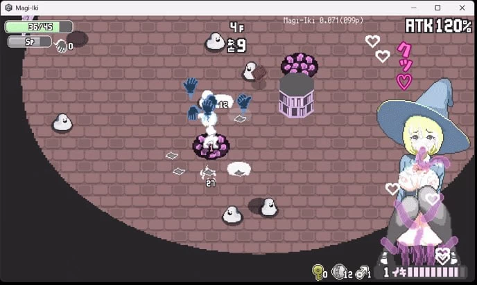 [PC/官中/像素/动态]真意高潮落榜魔女与H的魔手留级魔女v0.400 [1+1.8G][百度盘]