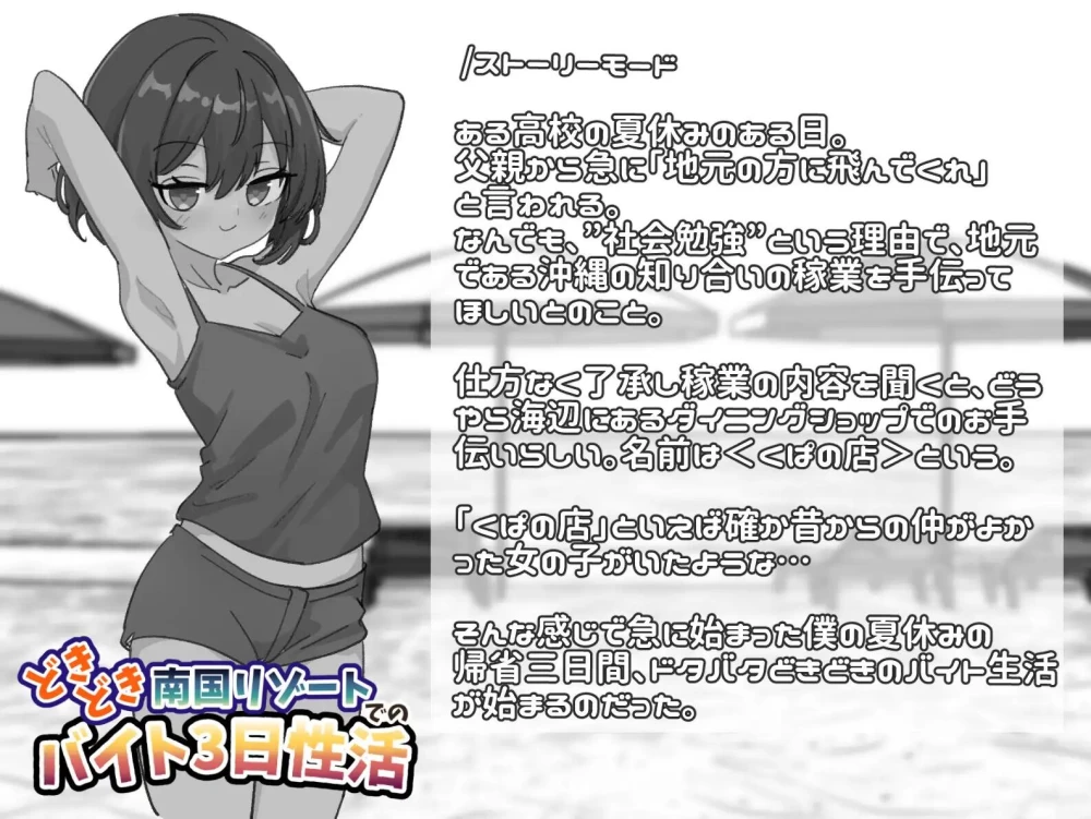[SLG/双端]心跳加速南国度假村的打工三日性活 v1.0 官中 [3+238M][百度盘]