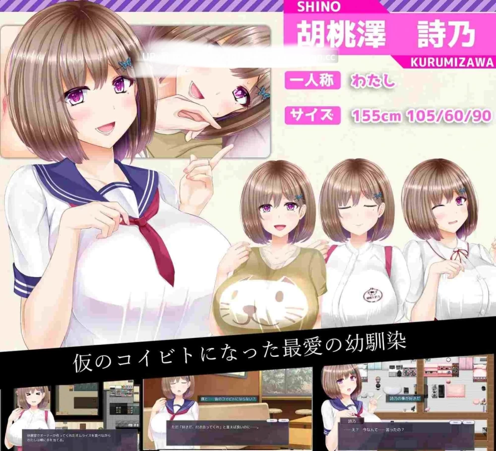 pc[RPG汉化NTR]NTRレRPG 堕落女友 ～请告诉我只有我的你变为真正女人的理由v1.05 [1+1.5G][百度盘]
