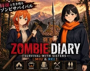[SLG日文PC]僵尸日记：与美羽&玲两姐妹的末日求生 Zombie v1.02 [1+400M][百度盘]