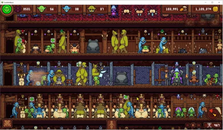 【PC/SLG/官中步兵/动态建造】哥布林巢穴 Goblin Nest v1.36 存档 [1+106M][百度盘]