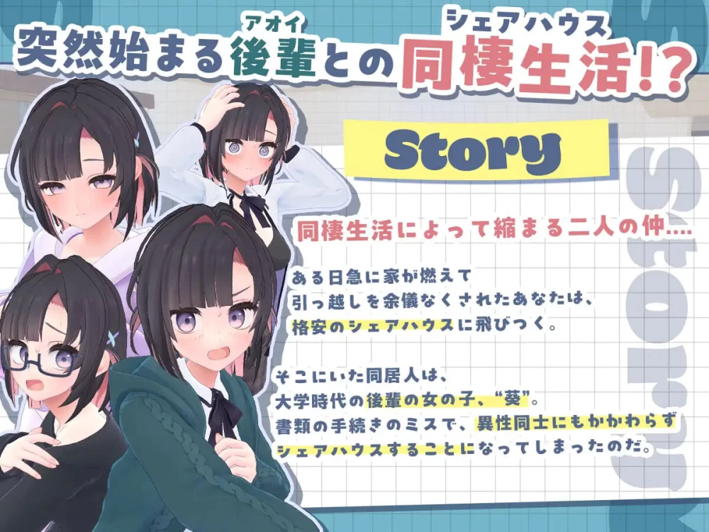 [3D日文PC动态CV]能干的学妹小葵！～就此开启二人同居生活 [1+1.6G][百度盘]