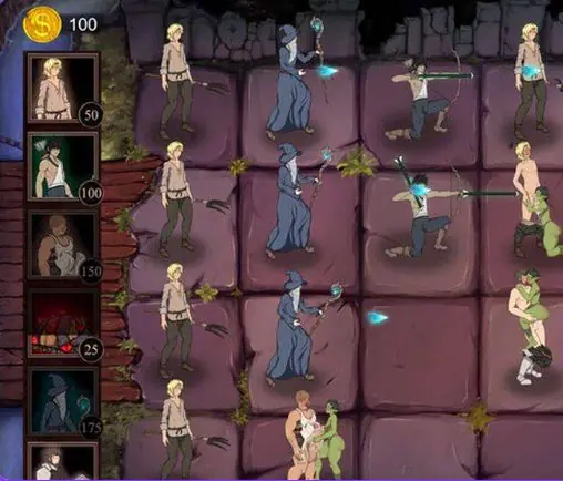【PC/安卓/英文/欧美/SLG游戏/900M】 魔女突袭:镇守 【植物大战僵尸】（Monster girl assault！） Ver0.3.5 原版EN+PC+安卓+欧美SLG游戏+900M