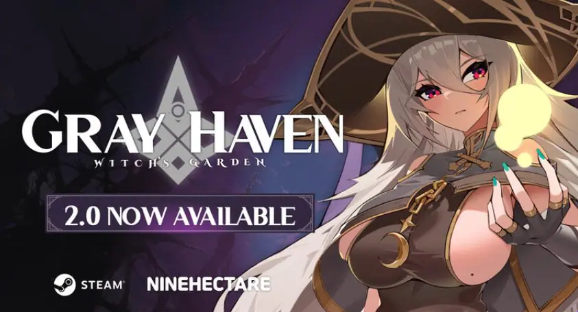 【PC/官中/动作/ARPG游戏/10.80G】 灰色乐园 Gray Haven : Witch&rsquo;s Garden Ver4.1.0 官中版+动作ARPG游戏+10.80G