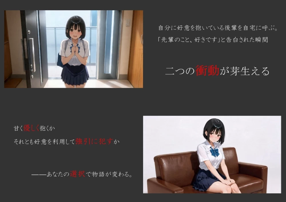 新作[日式SLG/PC] 我把喜欢我的后辈叫到家里，把她侵犯了AI汉化版 [1+1.6G][百度盘]