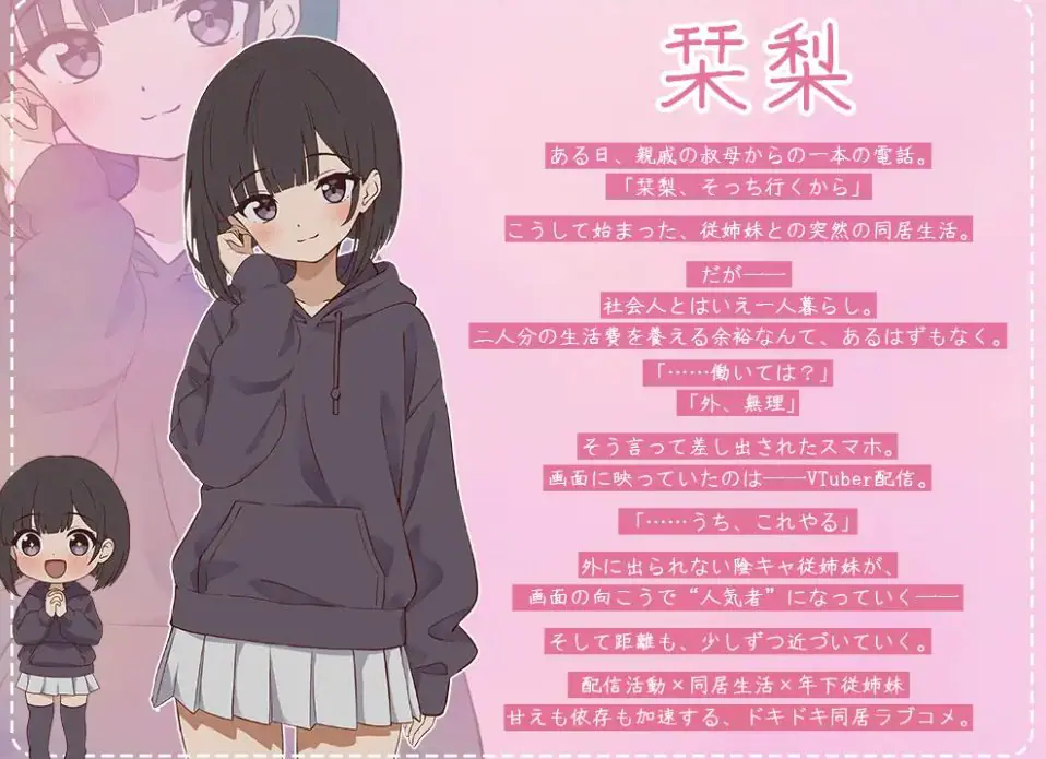 【PC/生肉/探索/SLG游戏/6.40G】突然同居的表妹似乎要成为VTuber了—只有我知道的秘密真面目 Ver1.01 生肉版+探索SLG游戏+6.40G