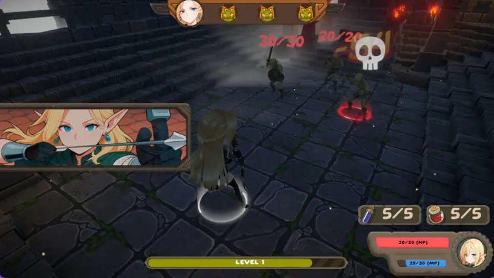 【PC/官中/地牢/肉鸽/SLG游戏/5.90G】 精灵冒险：失落城堡 （Elf Adventure: The Lost Castle） 官中步兵版+肉鸽SLG游戏+5.90G