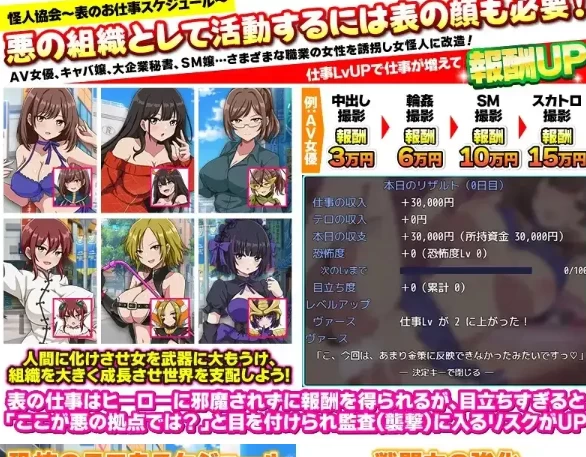 【SLG/pc+安卓】怪人协会.世界征服模拟器 1.0AI汉化 [2+459M][百度盘]
