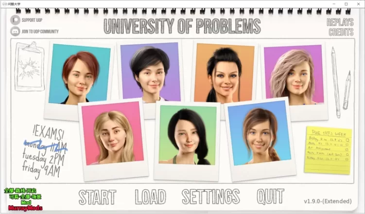 【PC+安卓/SLG/汉化动态】问题大学 University of Problems v1.9.0EX MOD [2+6.03G][百度盘]
