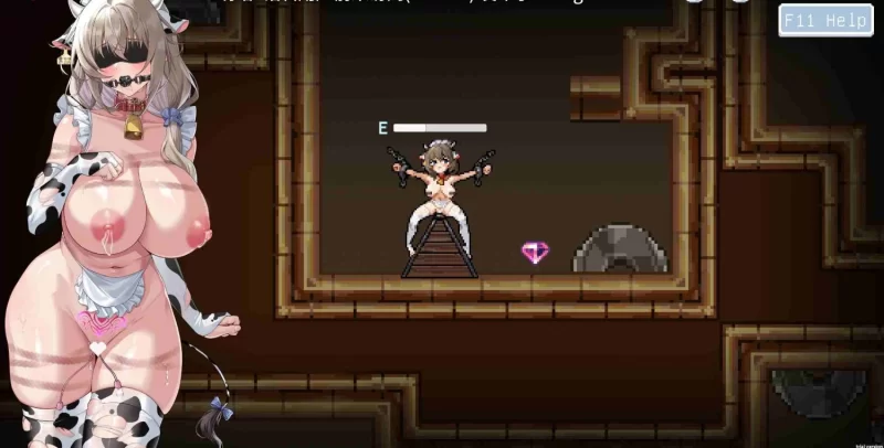 pc[像素色气牛娘迷宫调教ACT] 牛娘米露菲的淫欲陷阱调教v1.00  官中 [1+200mb][百度盘]