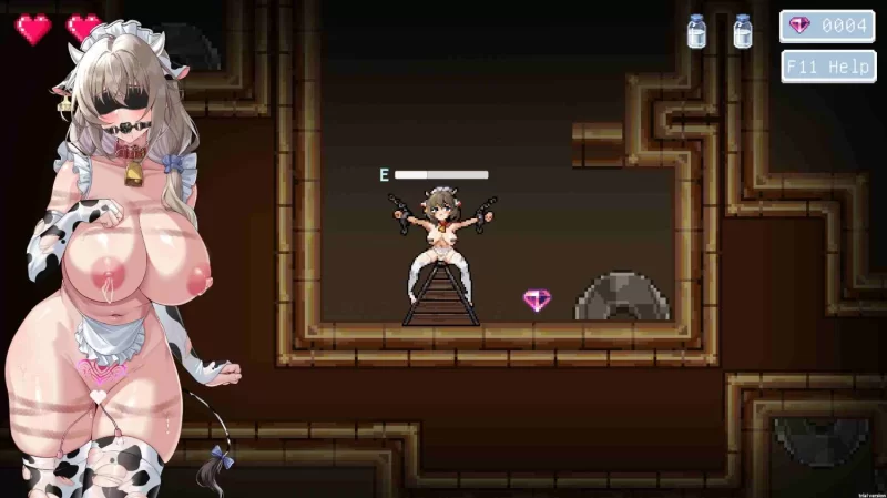 pc[像素色气牛娘迷宫调教ACT] 牛娘米露菲的淫欲陷阱调教v1.00  官中 [1+200mb][百度盘]