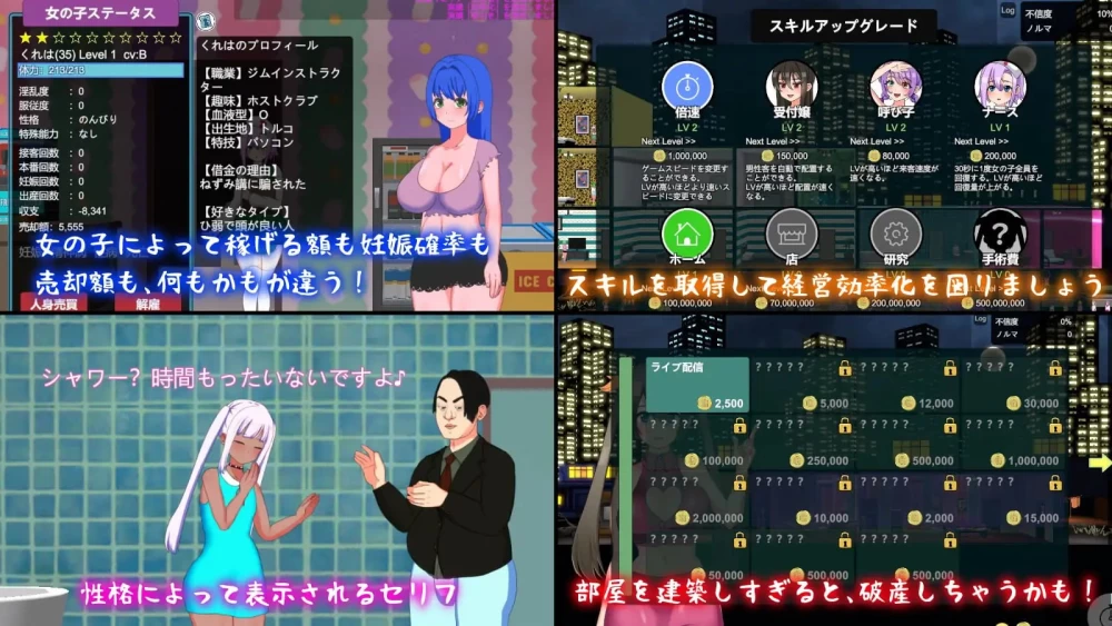 [PC/卖春/沙盒/官中/经营/援交] 暗黑娼馆 BLACK-MARKET v1.23 [1+178M][百度盘]