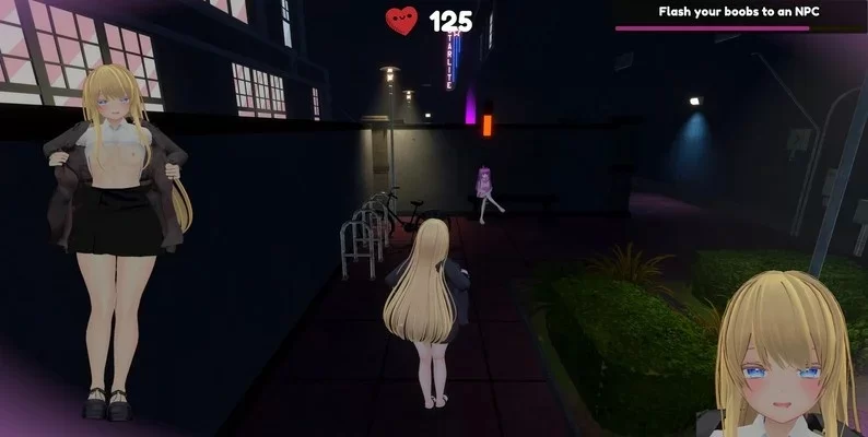 [3D/露出/巨乳/暴露癖/PC]萌绘香：暴露的诱惑 v0.1 Tech demo 官中 [3+解压后2.35G][百度盘]