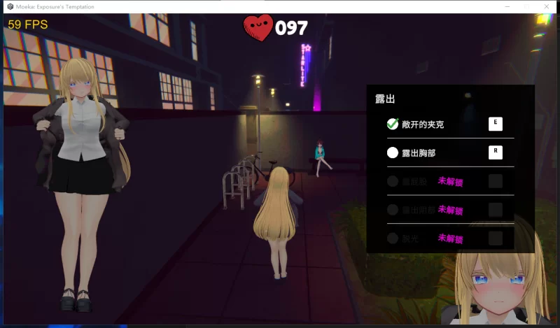 PC【3D沙盒潜行露出】莫依卡：露出诱惑 v0.1官中动态步兵 [1+2.5g][百度盘]