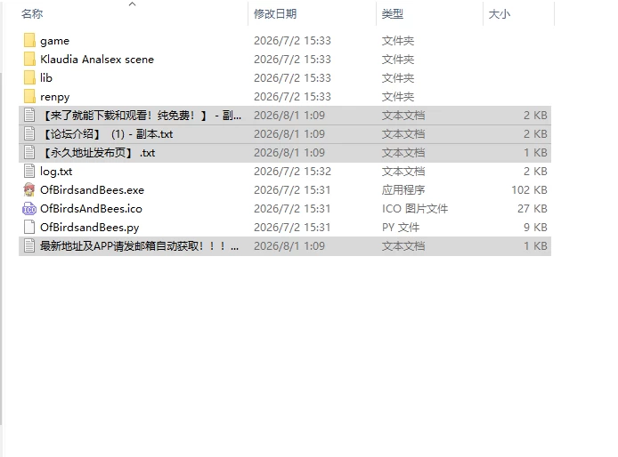 [SLG/汉化]鸟类与蜜蜂 Of Birds and Bees v1.2 Full [1+8G][百度盘]